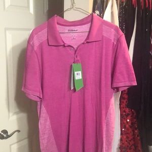Men’s Skechers golf shirt in pink